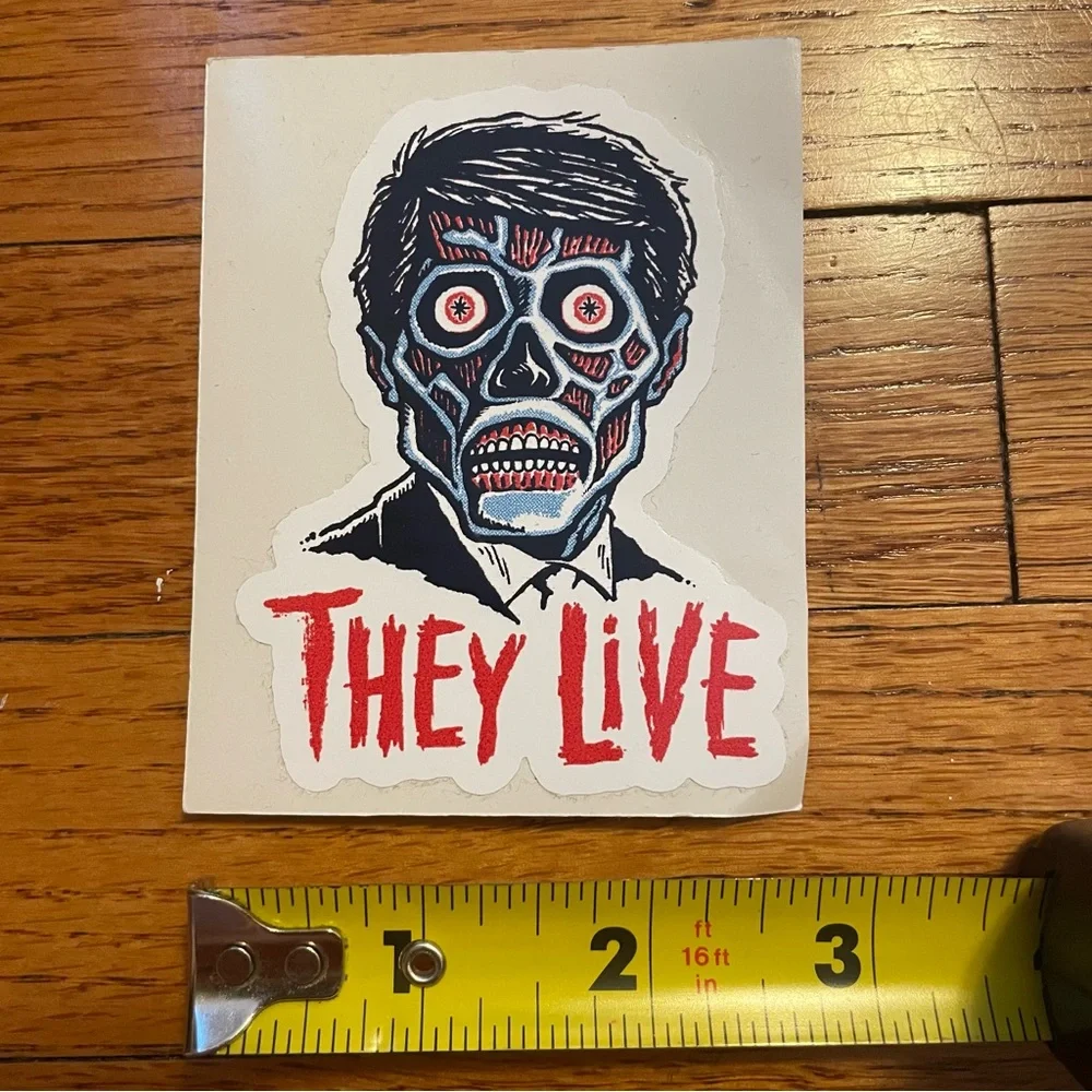 "They Live" Alien Sticker - Picture 2 of 2